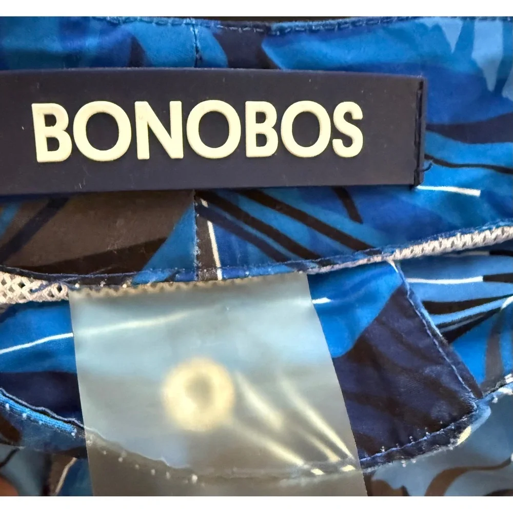 Bonobos Swim Trunk‎ Board Shorts Mens 32 Blue Adjustable Waist Surf Resortwear